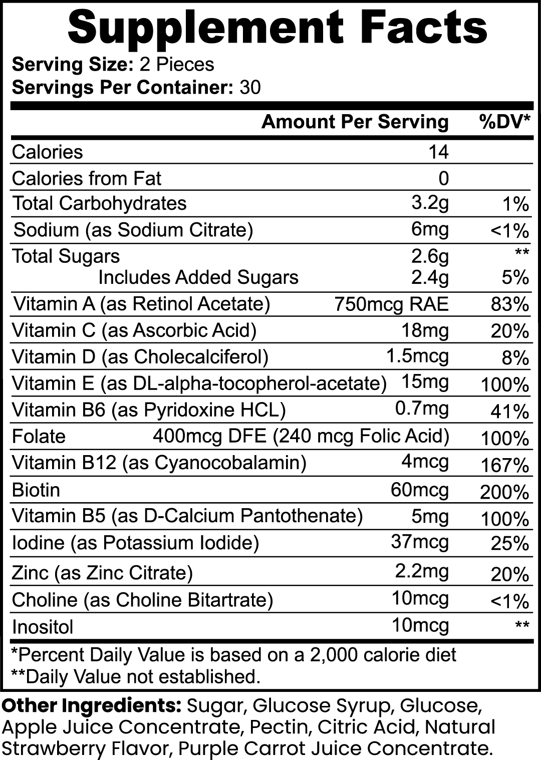 Coach Ray's Multivitamin Bear Gummies (Adult)