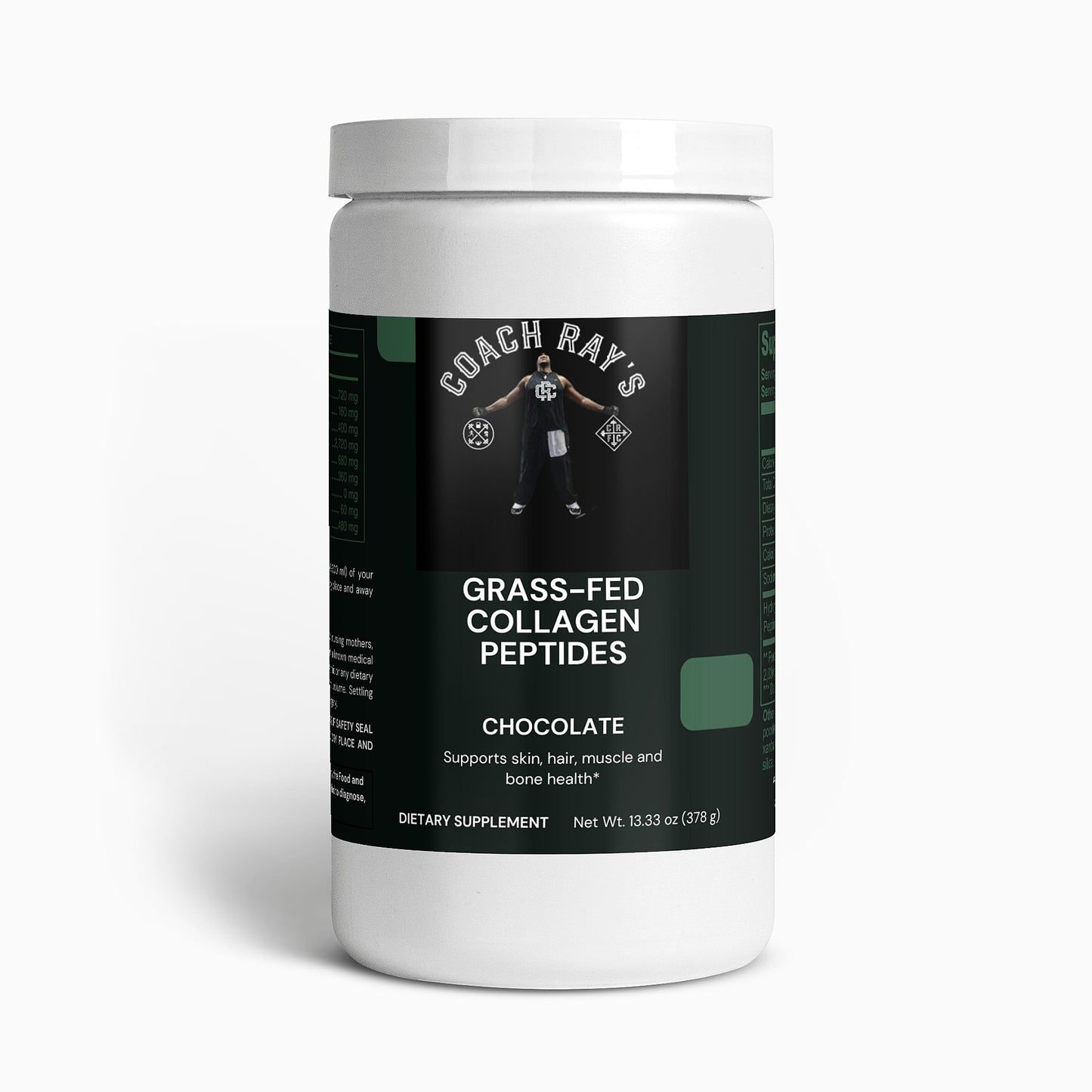 Coach Ray's Grass-Fed Collagen Peptides Powder (Chocolate)