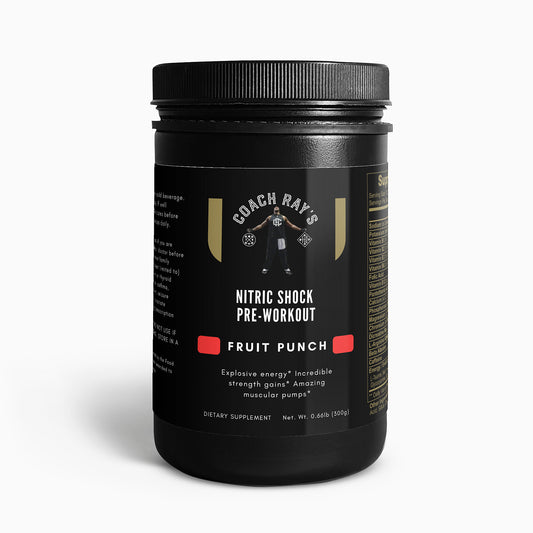 Coach Ray's Nitric Shock Pre-Workout Powder (Fruit Punch)