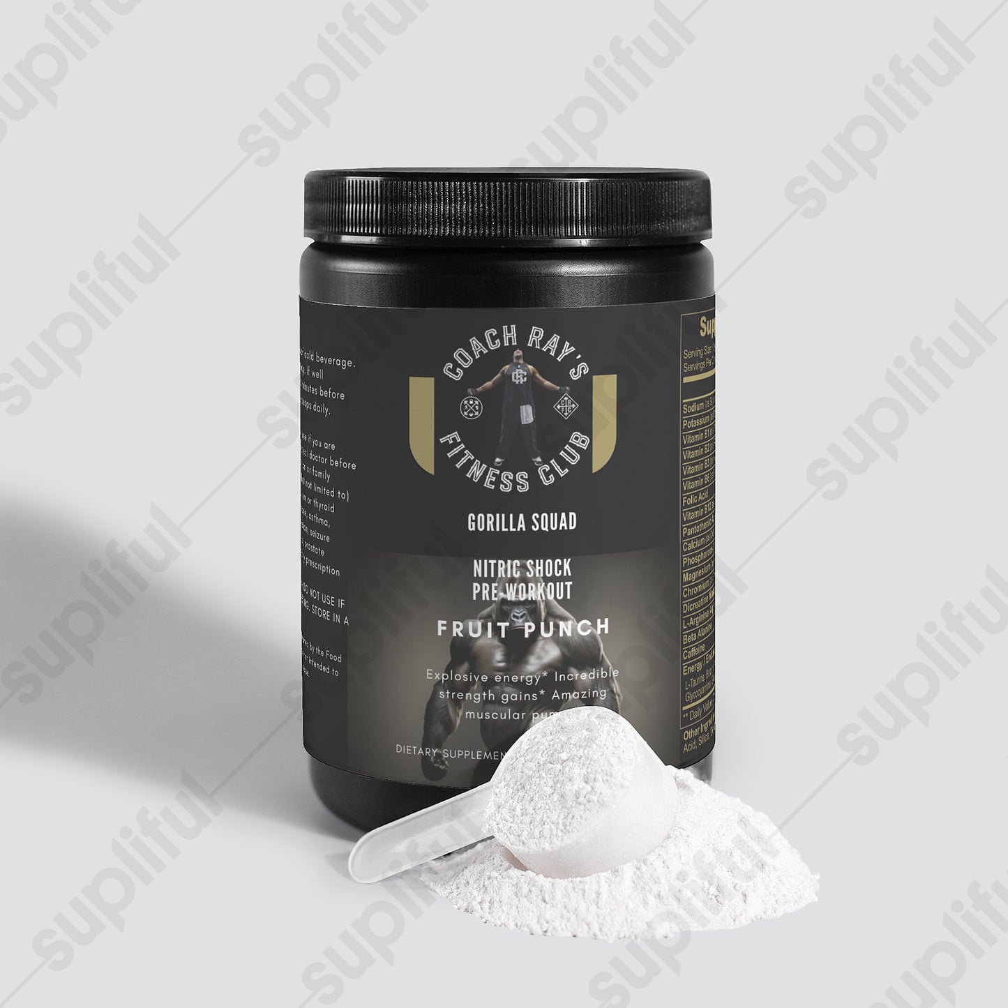 Coach Ray's Nitric Shock Pre-Workout Powder (Fruit Punch)